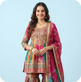 Sharara Set service by Darzito